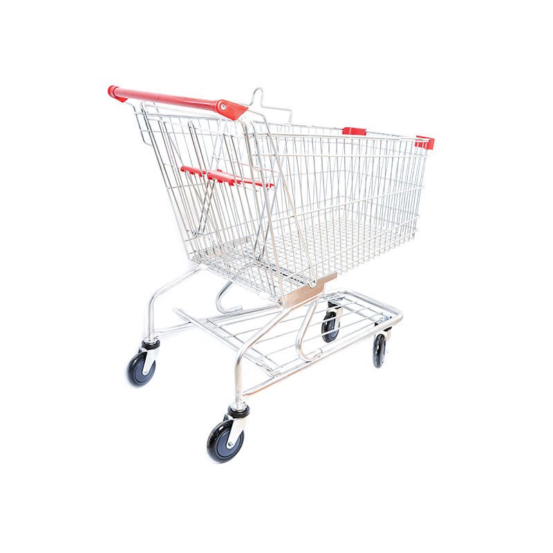 Troli Beli Belah Lipat Logam Pu Roda 4''